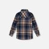 DEUX PAR DEUX - Chemise à manches longues à carreaux bleu et noisette – Image 2