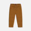 DEUX PAR DEUX - Pantalon coupe jogger en sergé extensible avec plis aux genoux brun caramel