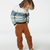 DEUX PAR DEUX - Pantalon coupe jogger en velours côtelé extensible brun caramel – Image 2
