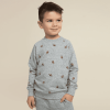 MILES THE LABEL - Sweat-shirt gris chiné à imprimé football – Image 2