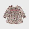 MAYORAL - Robe en velours, Griotte