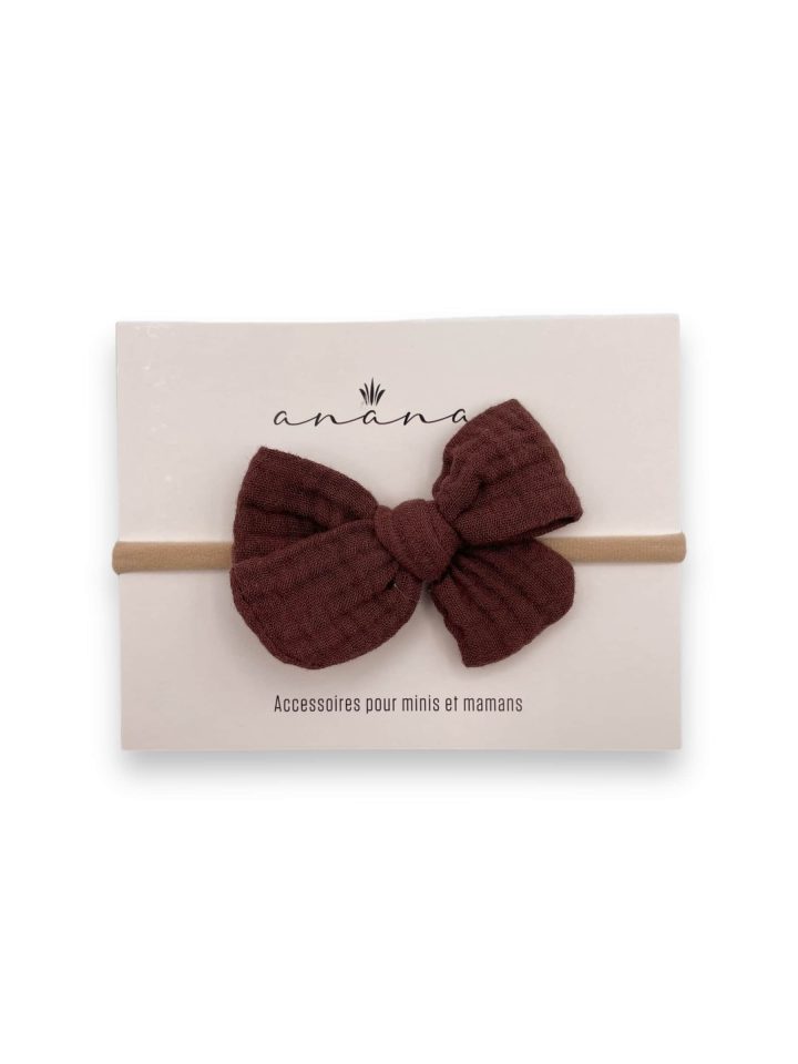 ANANAS & CO - BOUCLE MOUSSELINE DE COTON, BORDEAUX