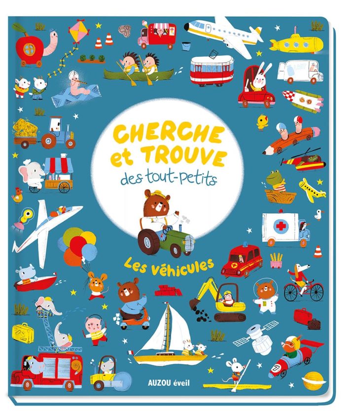 Auzou - Livre Cherche et trouve des tout-petits - Les véhicules