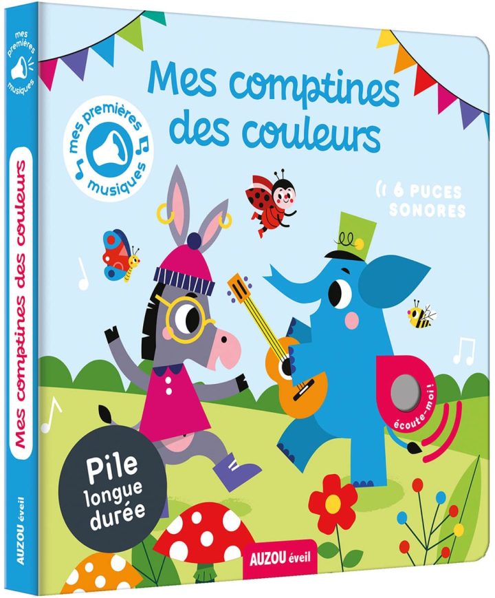 Auzou - Livre, Mes comptines des couleurs