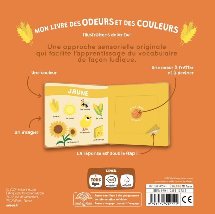 Auzou - Mon Livre des Odeurs et des Couleurs, La ferme – Image 2