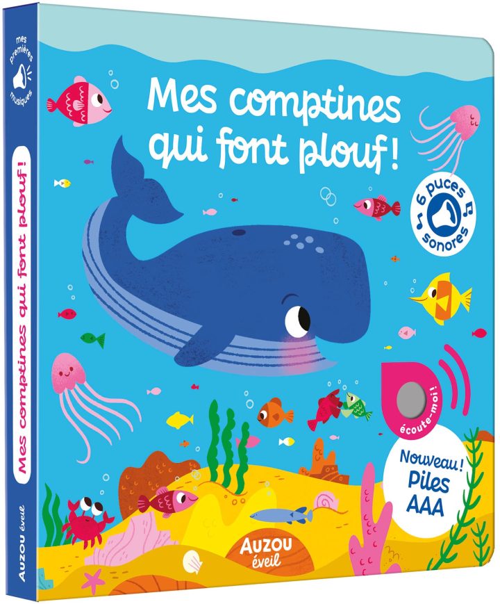 Auzou - Livre, Mes comptines qui font plouf !