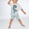 DEUX PAR DEUX - Short en sergé extensible pour bébé, Vert sauge – Image 4