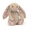 JELLYCAT - Blossom lapin beige en fleurs « Pétale »(Moyen 12'')
