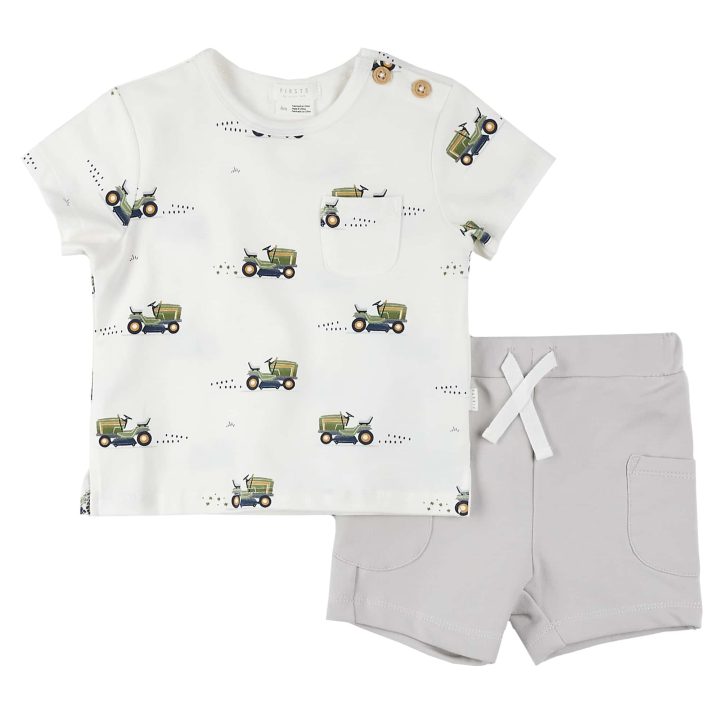 PETIT LEM - Ensemble de shorts à imprimé tondeuse à gazon