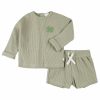 PETIT LEM - Ensemble thermal court thé vert avec trèfle