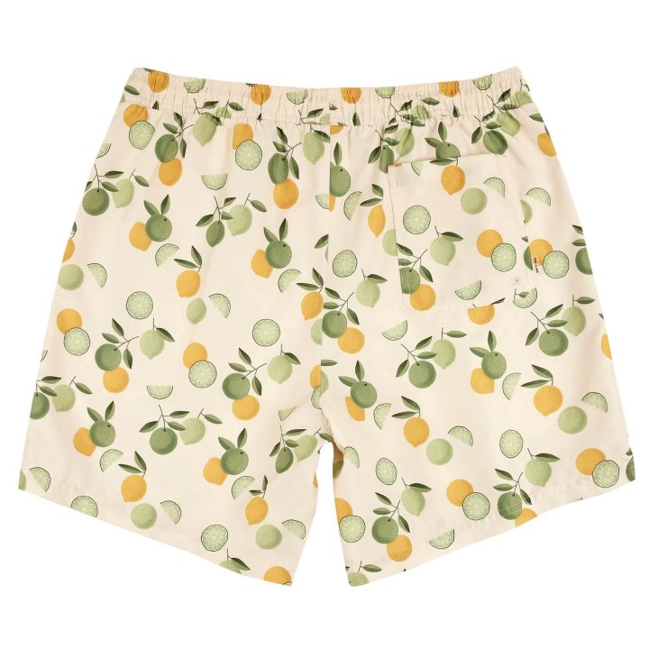 PETIT LEM - Short de bain crème à imprimés agrumes pour homme – Image 2