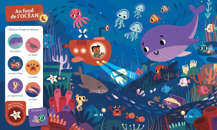 Auzou - Livre Cherche et Trouve des Tout-petits, Qui brille dans la nuit – Image 2