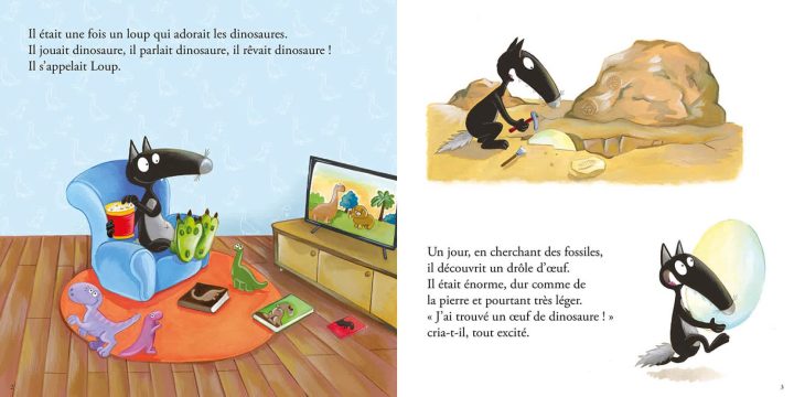 Auzou - Livre, Le loup qui adorait les dinosaures – Image 2
