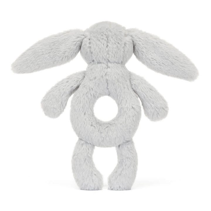 JELLYCAT - Hochet lapin gris  6" – Image 3
