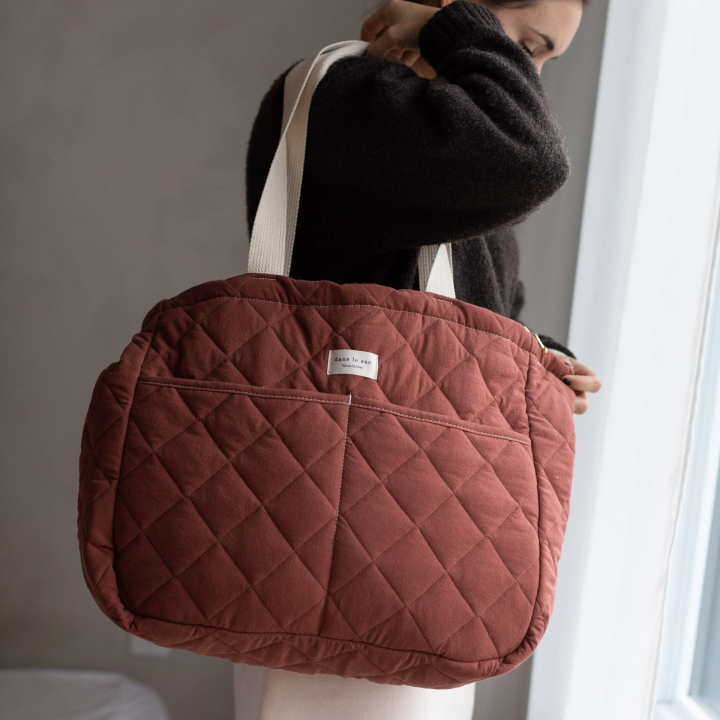 DANS LE SAC - Sac à couches matelassé, Terracotta