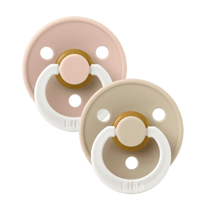 BIBS - Paquet de 2 Suces de nuit (anatomique), Blush/ Vanille